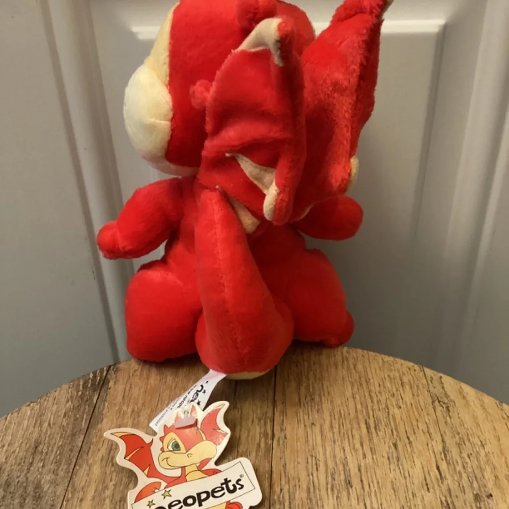 NEW 2002 Neopets Scorchio 8" Plush Red Dragon Stuffed Animal Vintage - Picture 3 of 10